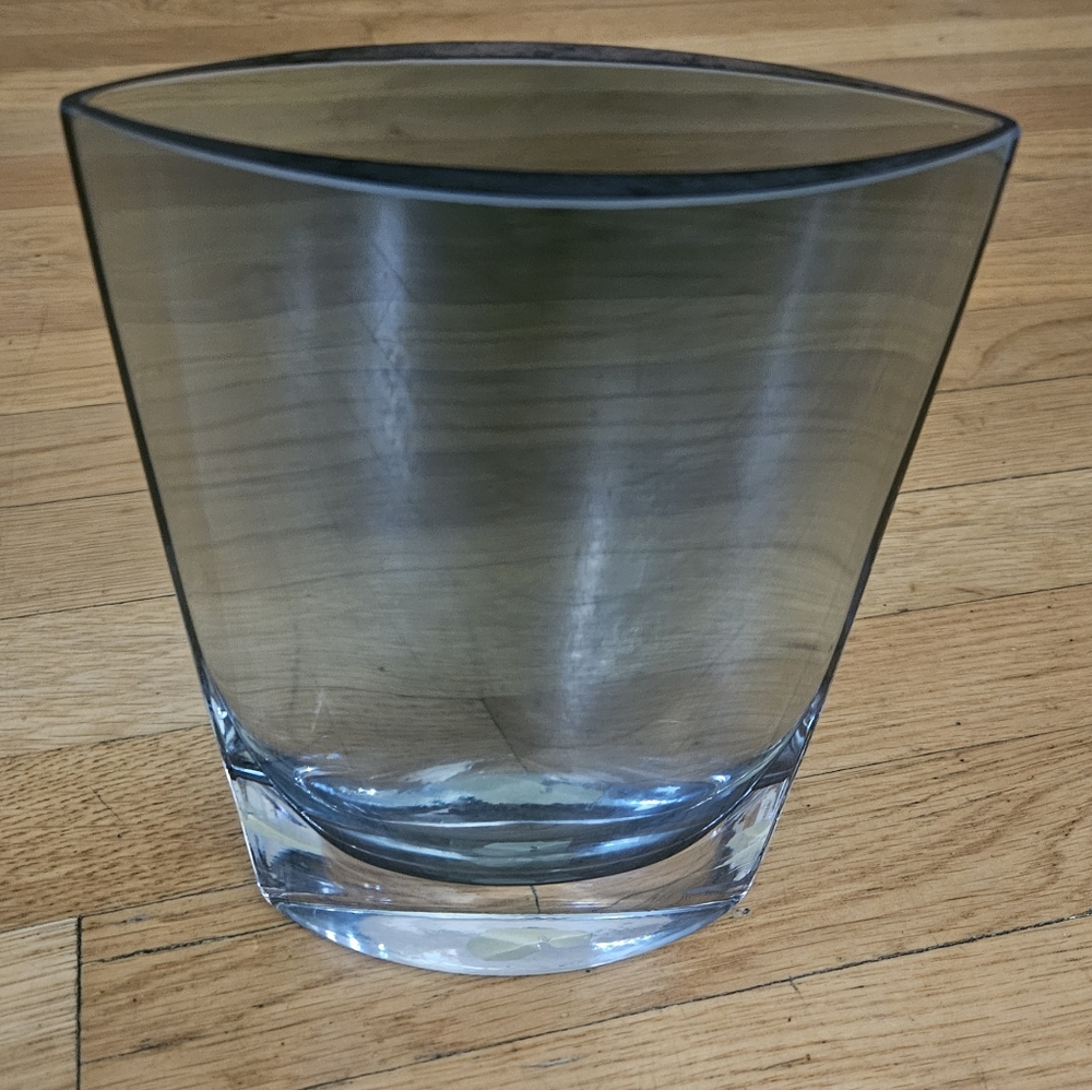 *NEW LSA International Polish Glass Mouthblown Heavy Pocket Vase